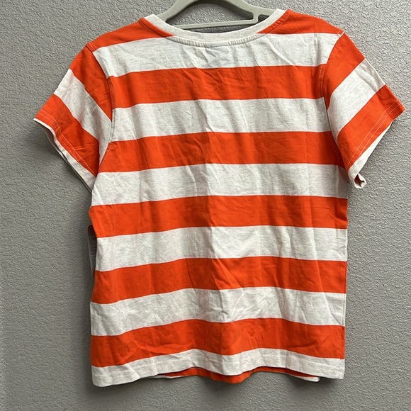 Walt Disney Productions Mickey Mouse 100 Years Orange Stripe Short Sleeve Med - Picture 3 of 9
